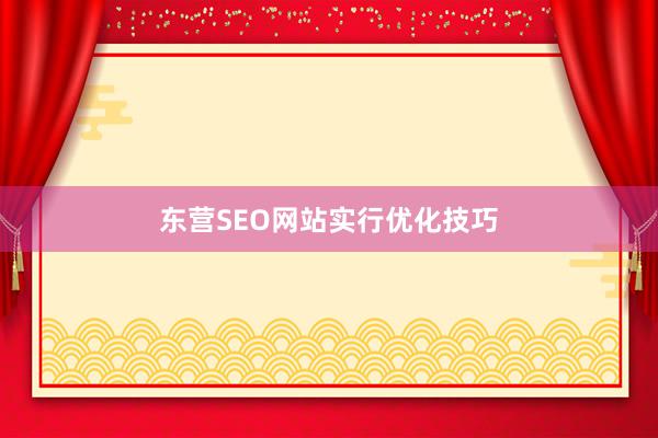 东营SEO网站实行优化技巧