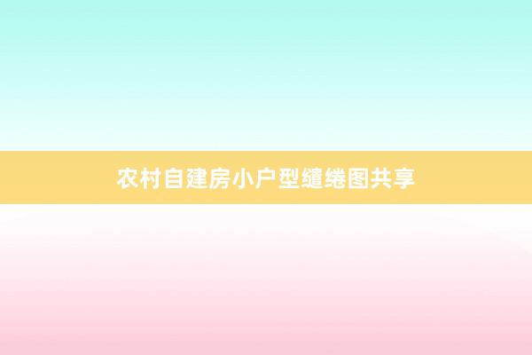 农村自建房小户型缱绻图共享